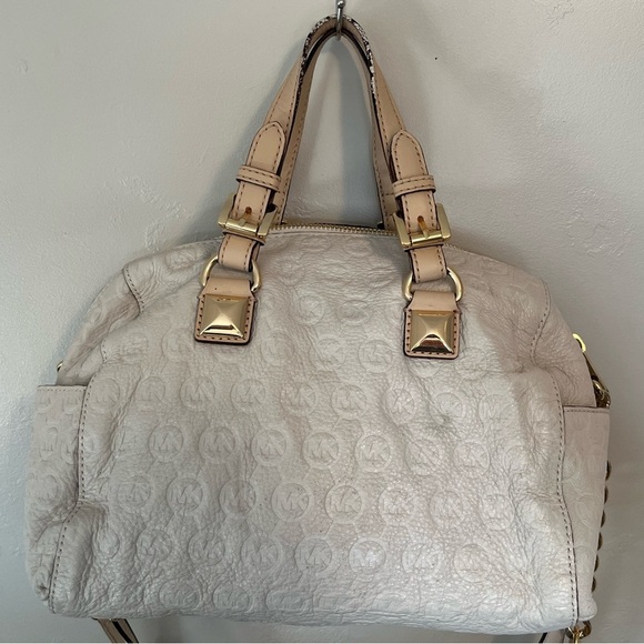 Michael Kors Chain Satchel Bag- Vanilla - Picture 11 of 16